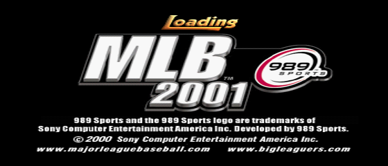 MLB 2001 Title Screen